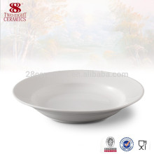 Dinnerware wholesale 8 inch white porcelain soup plate china distributors